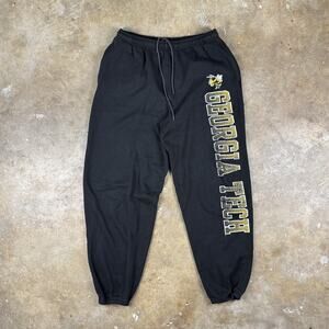 Y2K JanSport Georgia Tech Yellow Jackets Sweatpants Men’s Large Black Collegiate